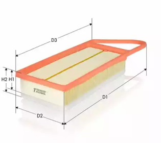 TECNECO FILTERS ar9924pms -  Воздушный фильтр